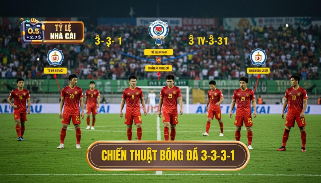 Chiến thuật bóng đá 3-3-3-1