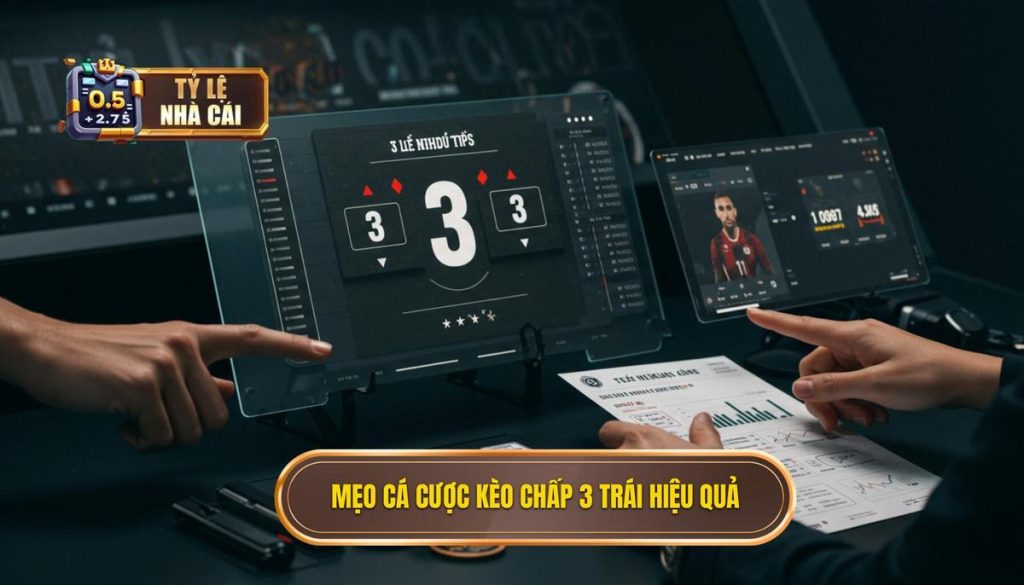 Mẹo cá cược kèo chấp 3 trái hiệu quả