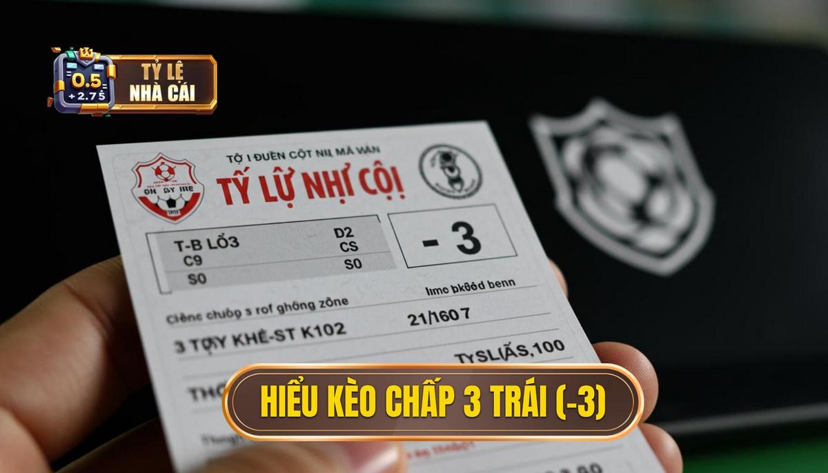 Phần 1_ Hiểu Rõ Bản Chất Kèo Chấp 3 Trái (-3)