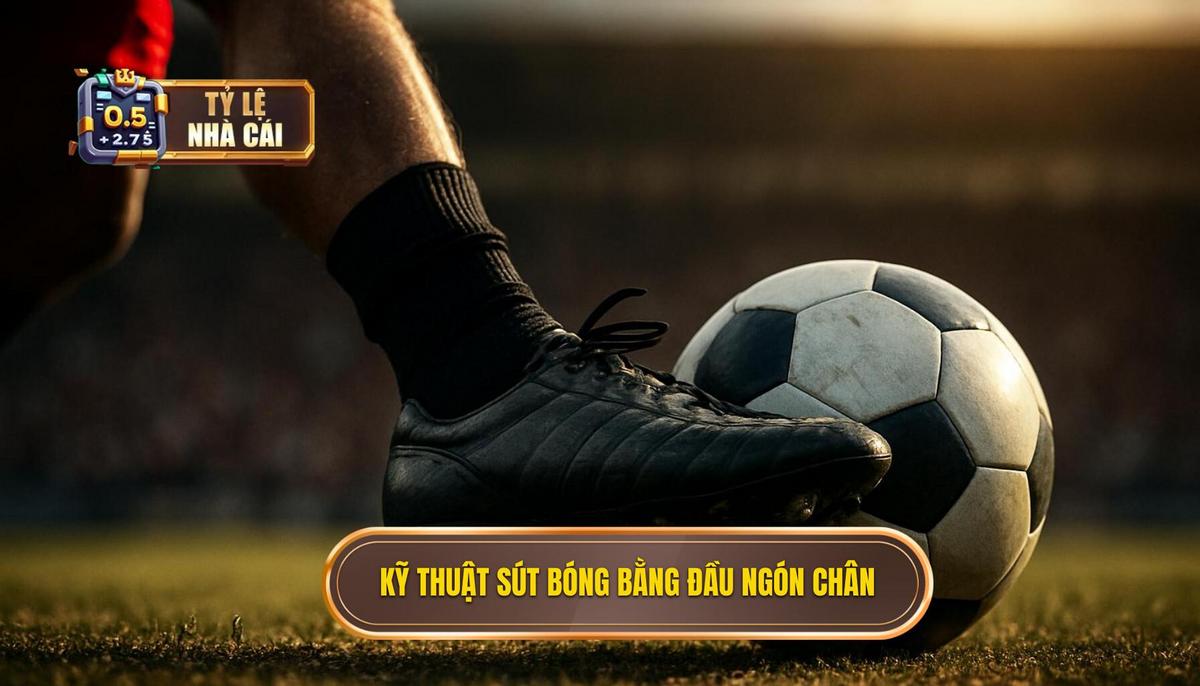 Kỹ thuật sút bóng bằng đầu ngón chân là gì_