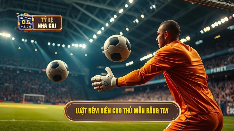 1. Luật ném biên cho thủ môn bằng tay