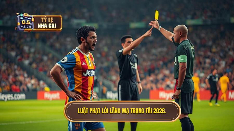 1. Luật phạt lỗi lăng mạ trọng tài 2026.