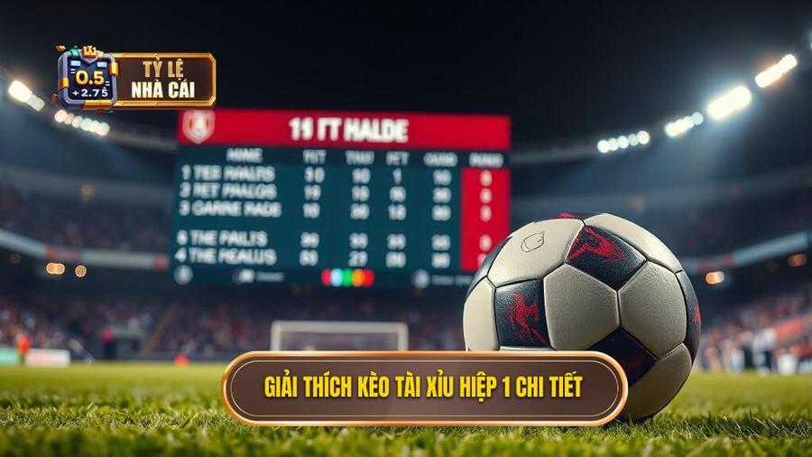 1. Giải thích kèo tài xỉu hiệp 1 chi tiết