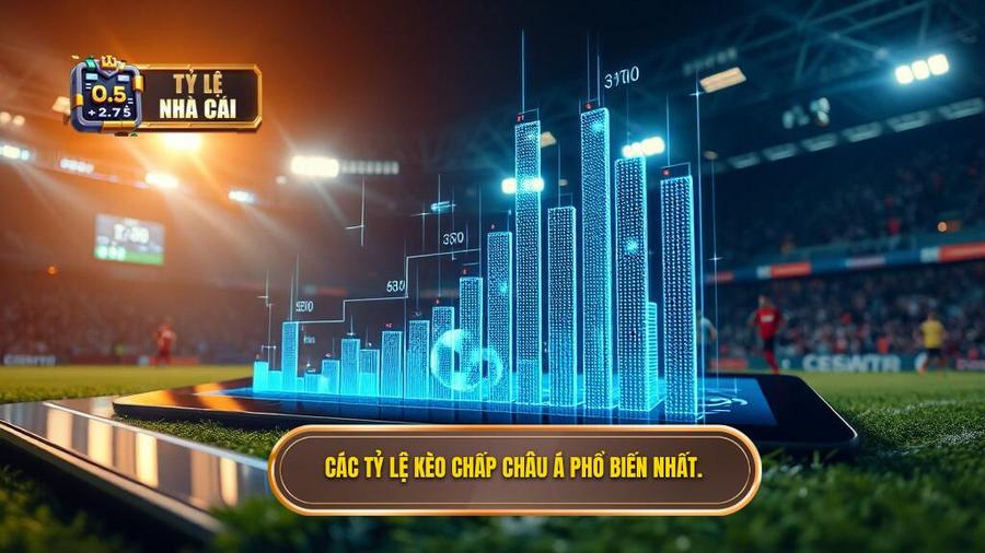 2. Các tỷ lệ kèo chấp Châu Á phổ biến nhất.