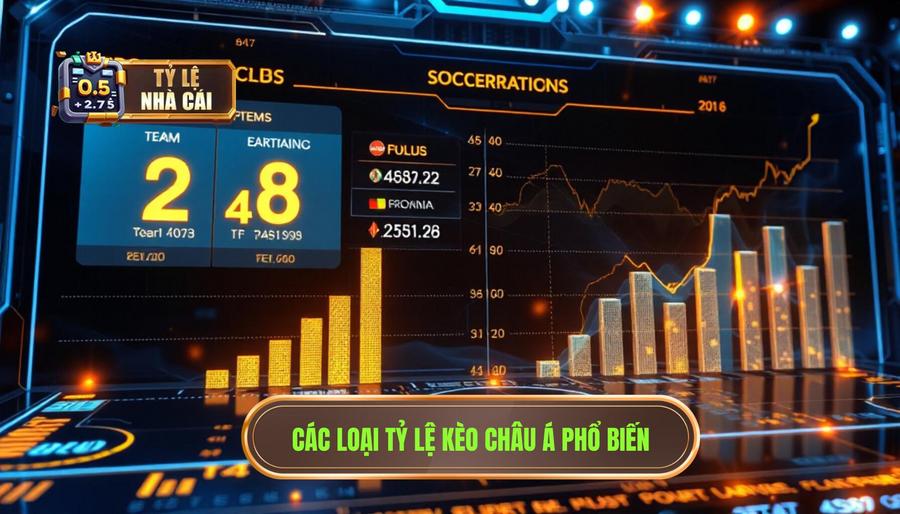 Các loại tỷ lệ kèo châu Á phổ biến