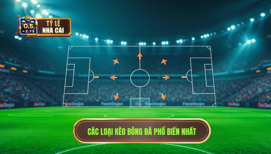 Các loại kèo bóng đá ăn tiền phổ biến nhất hiện nay